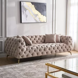 Scott 3-Seater Velvet Sofa