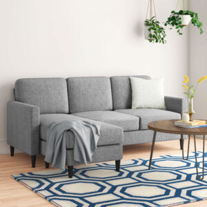 Abinger 3 Seater L-Shape Linen Fabric Sofa