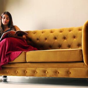 3-Seater Velvet Sofa