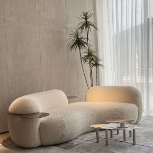 Boucle sofa 250cm customised